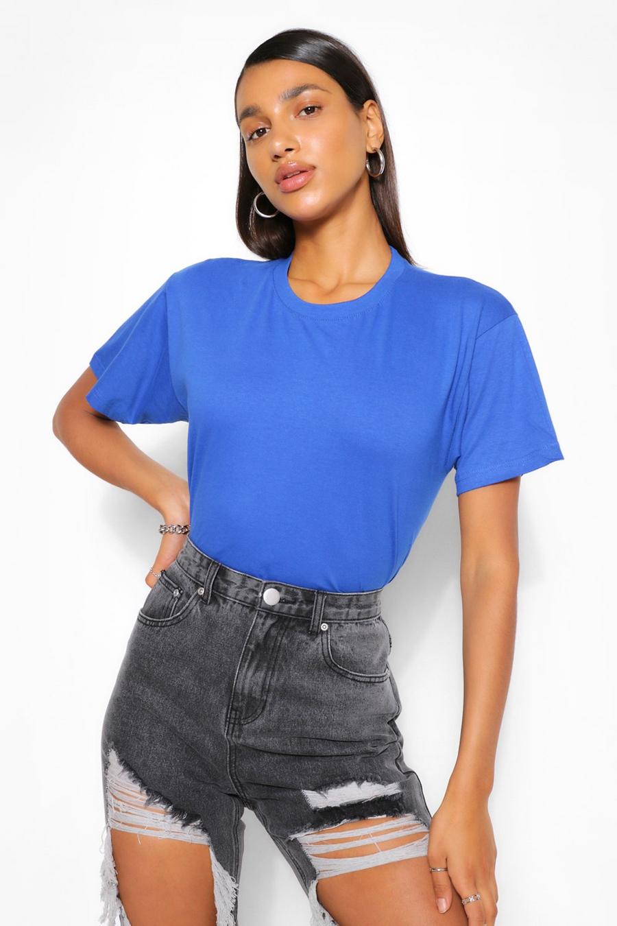Blue Basic Oversize t-shirt image number 1
