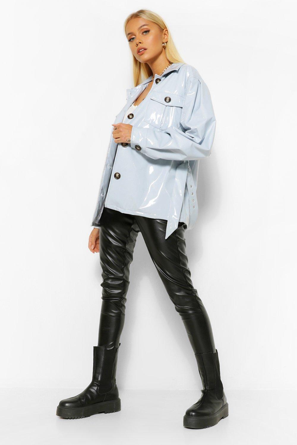 Patent Belted Jacket