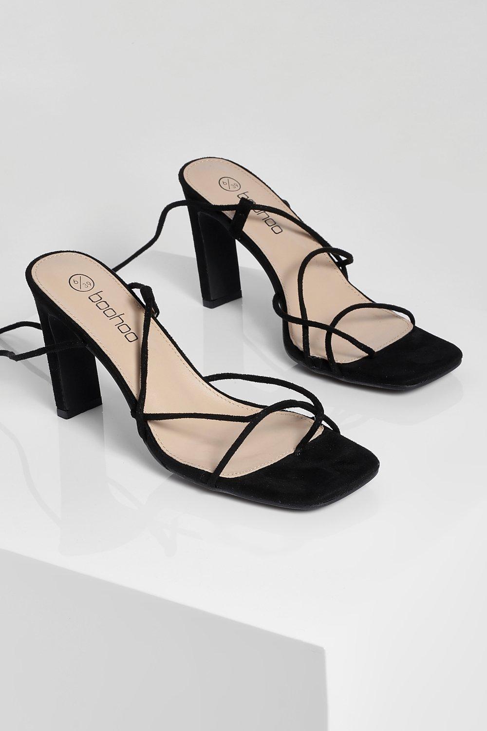 boohoo strappy heels