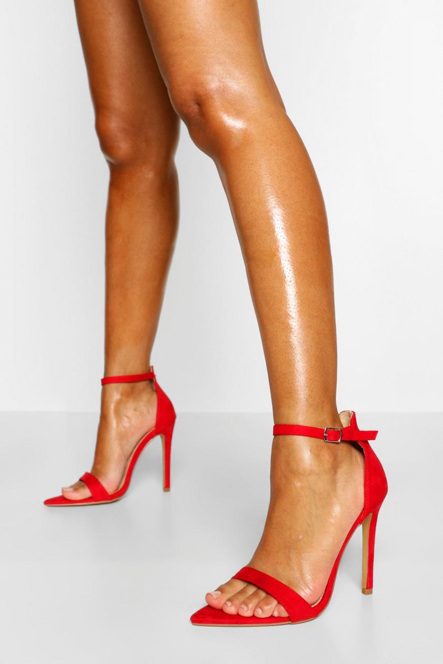 Red Pointed Toe Basic Two Parts image number 1