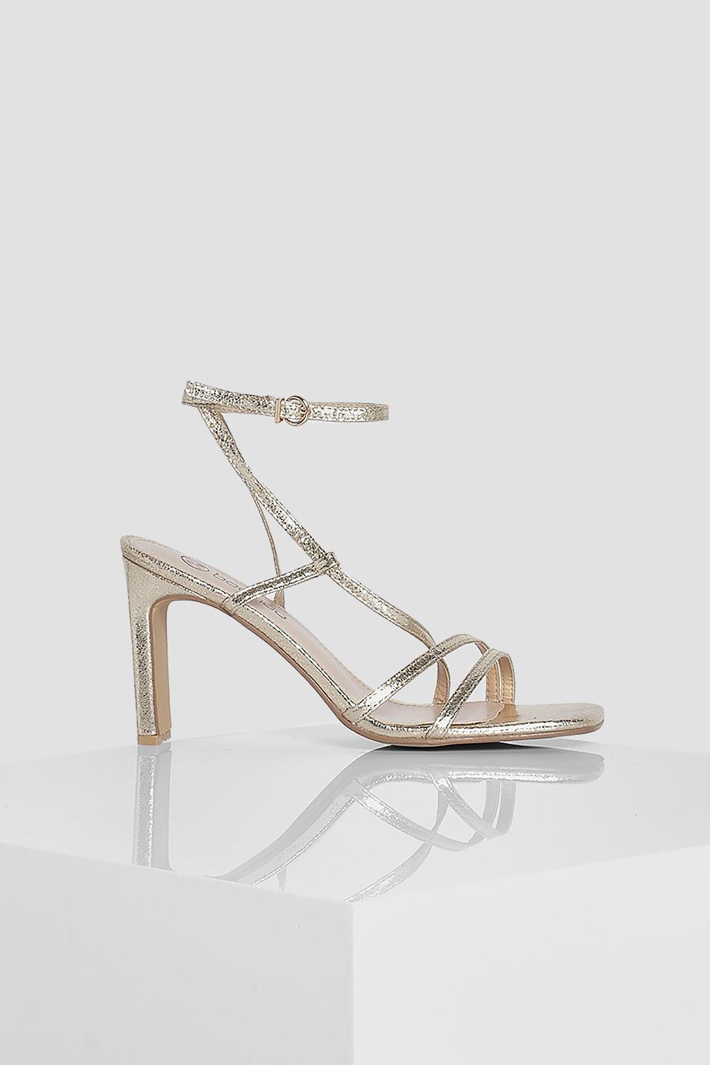Talons plats a bout carre et brides