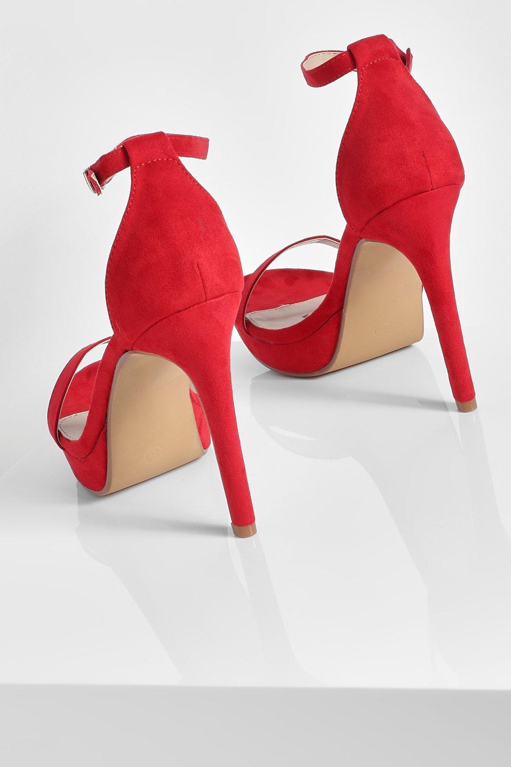 Boohoo red outlet heels