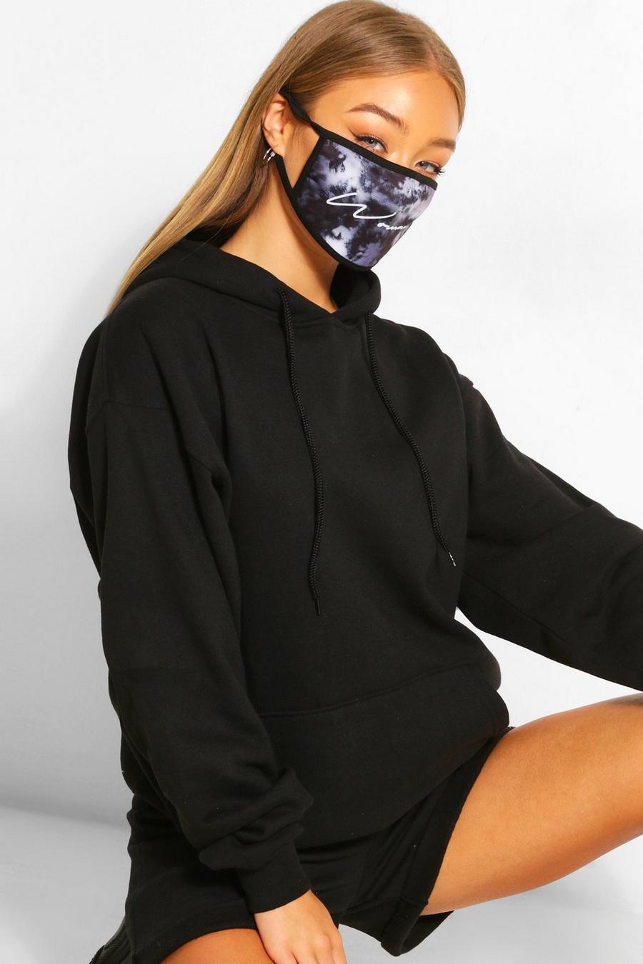 Black Woman Script Fashion Face Mask image number 1