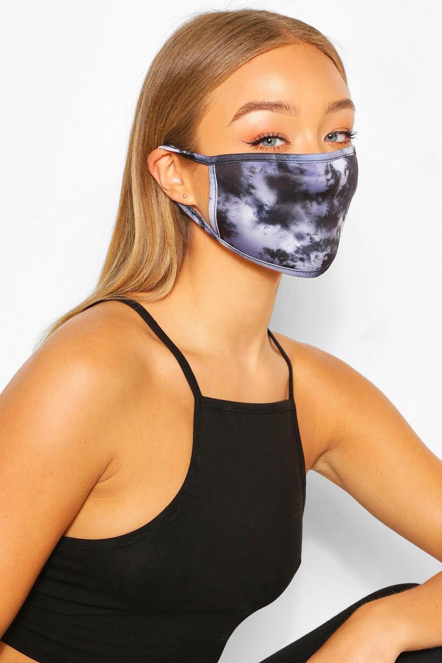 Mono Tie Dye Fashion Face Mask image number 1