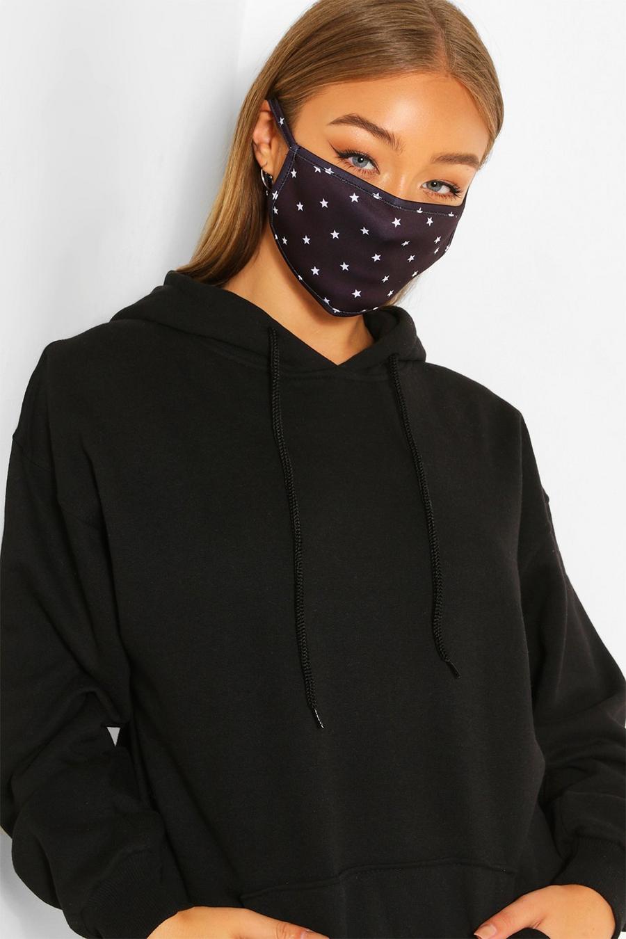 Zwart Modieus gezichtsmasker met minister  image number 1