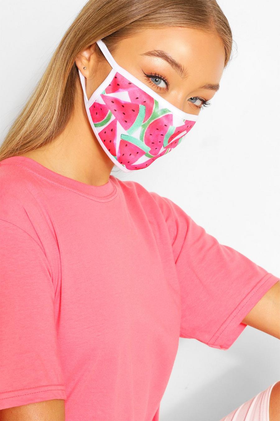 Pink Watermelon Fashion Face Mask image number 1