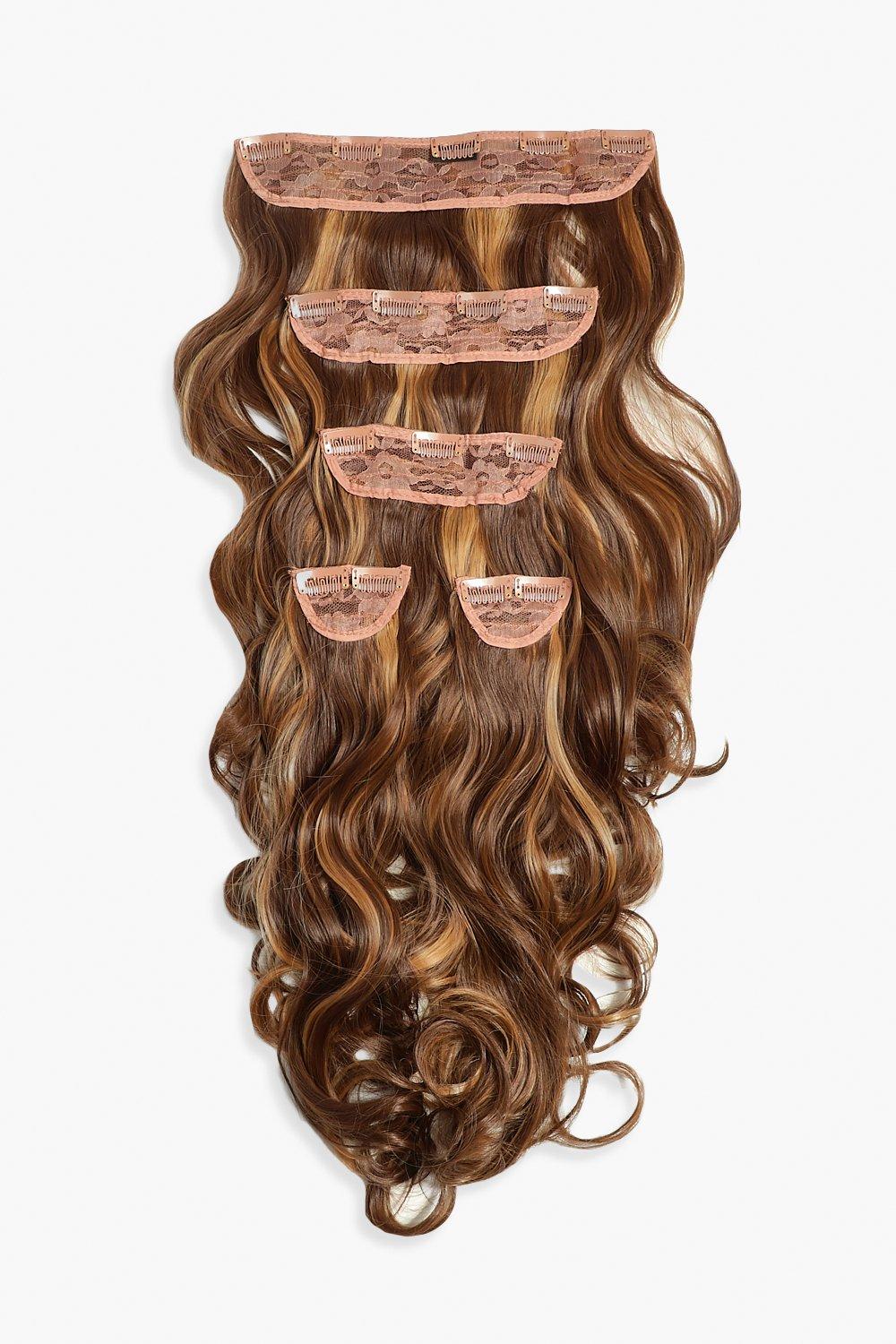 LullaBellz 5 Pc Curly Extensions Blondette boohoo IL