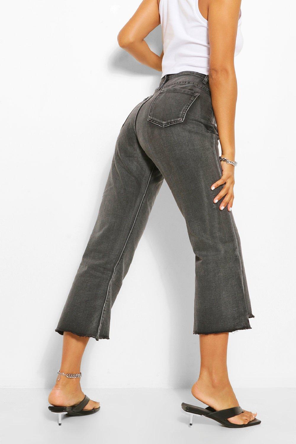 jean flare cropped