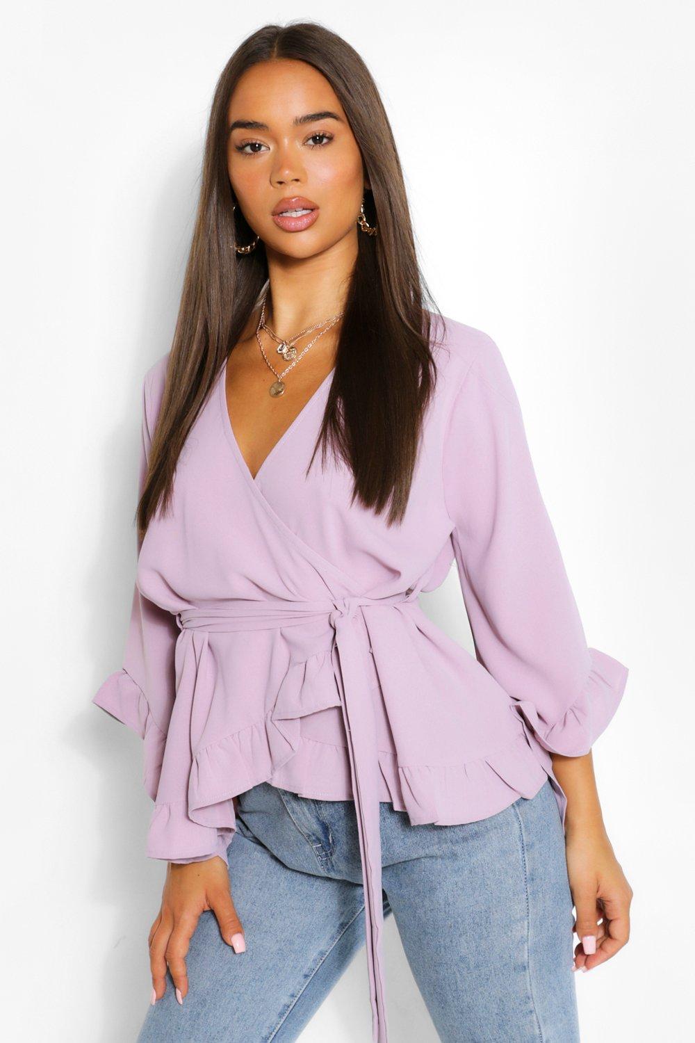 Ruffle wrap top online