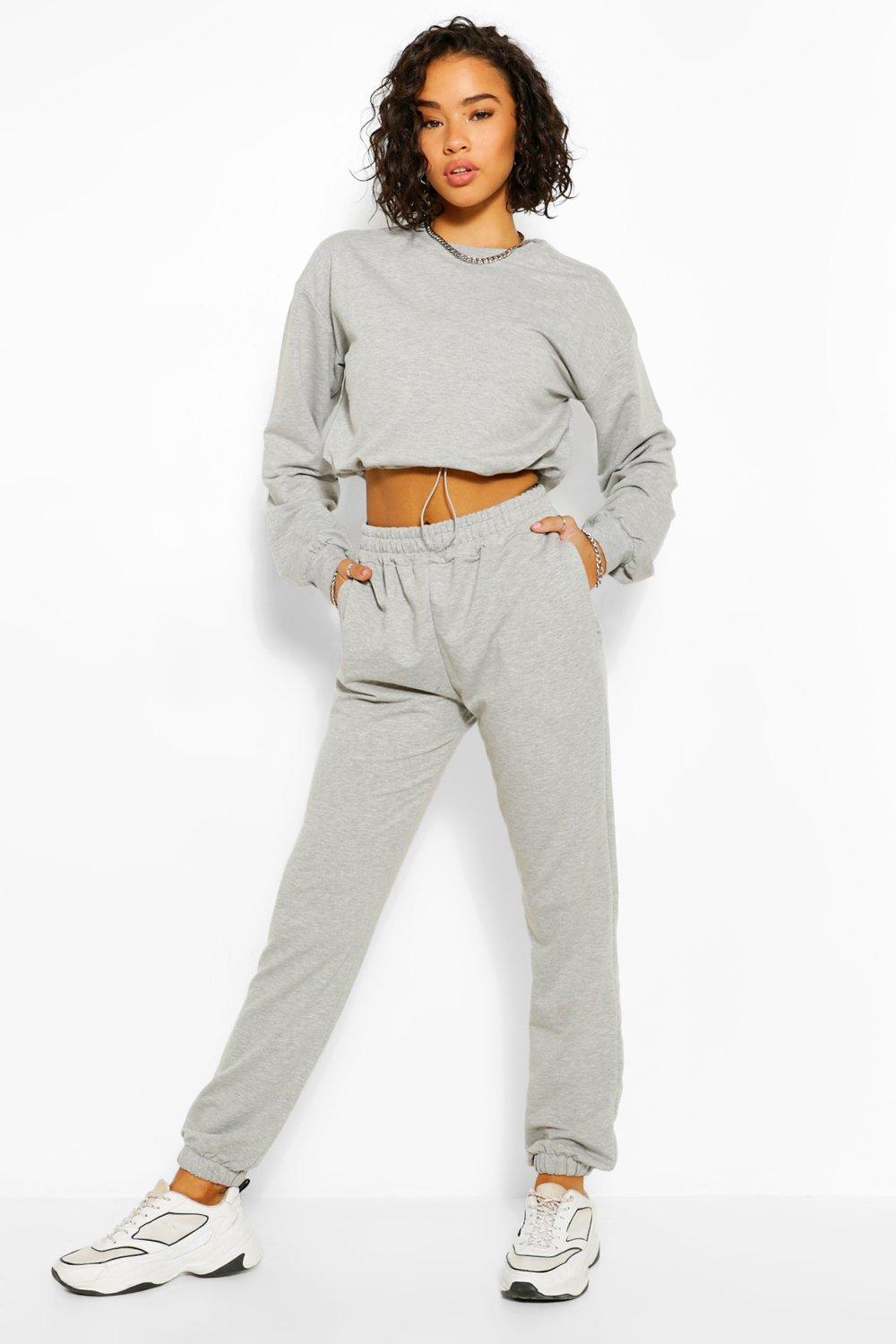 grey sweatshirt tracksuit