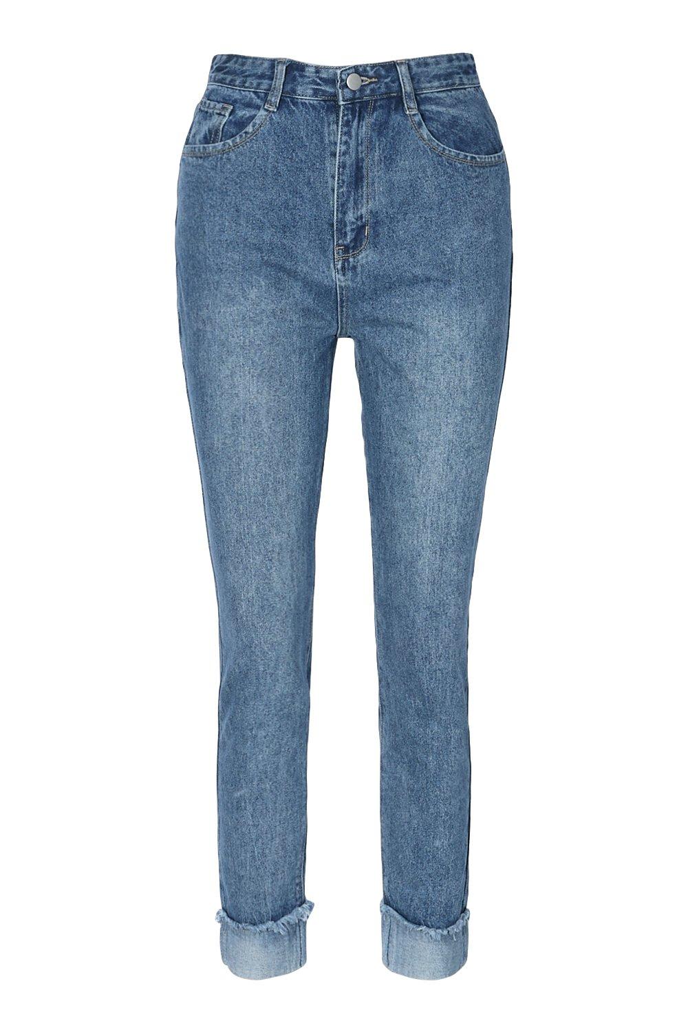 Skinny turn up hot sale jeans