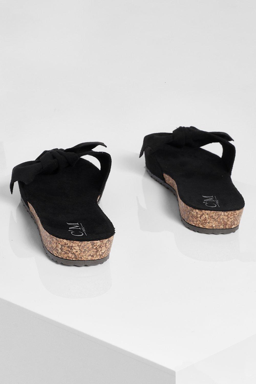 Sandalias con best sale lazo delante