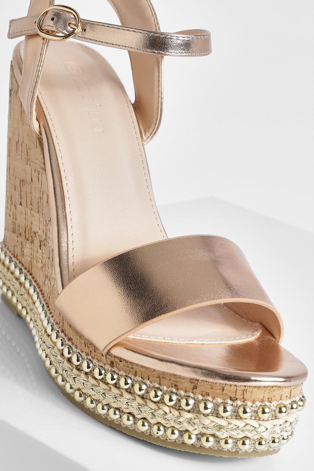 Gold best sale cork wedges