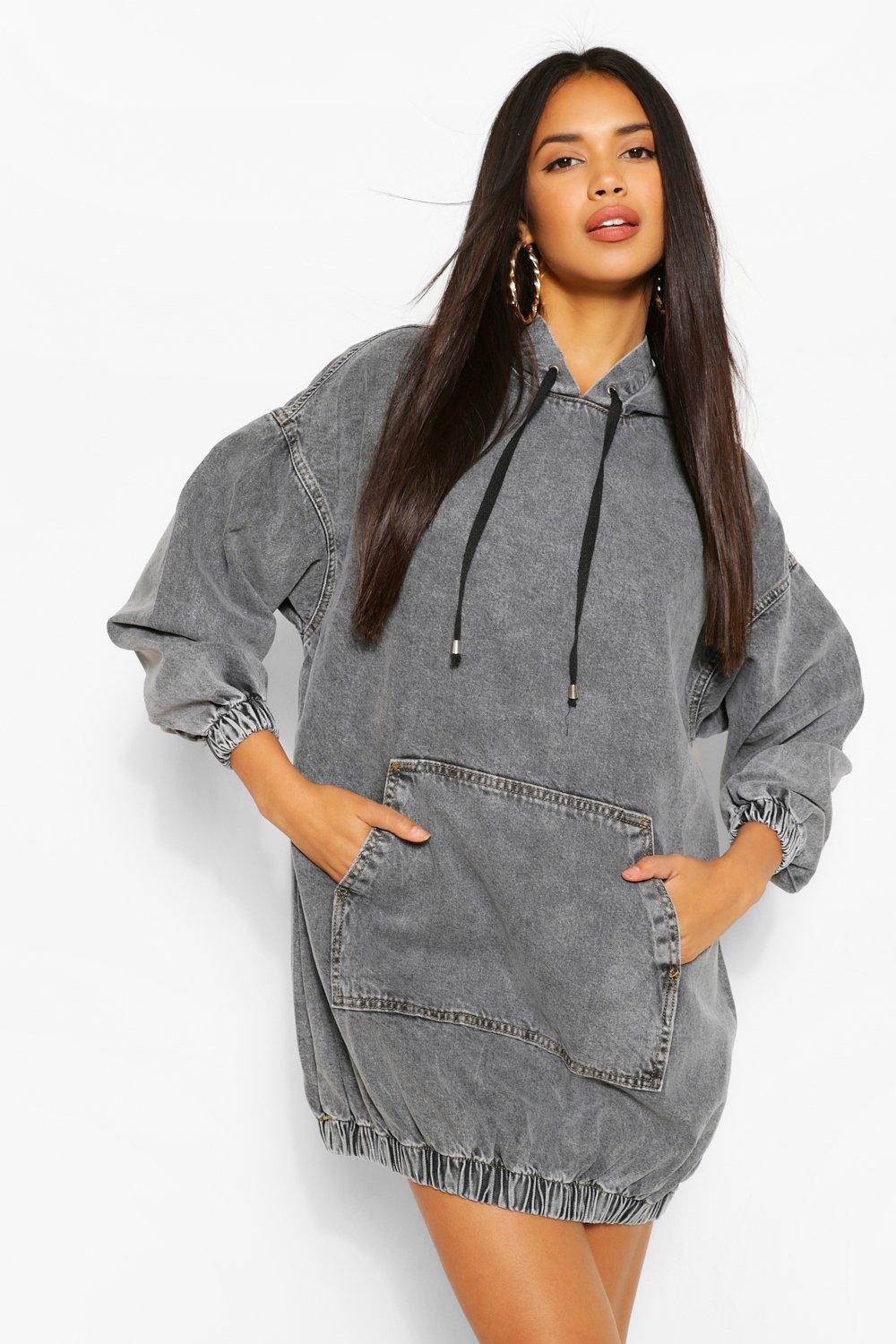 Grey dress outlet boohoo