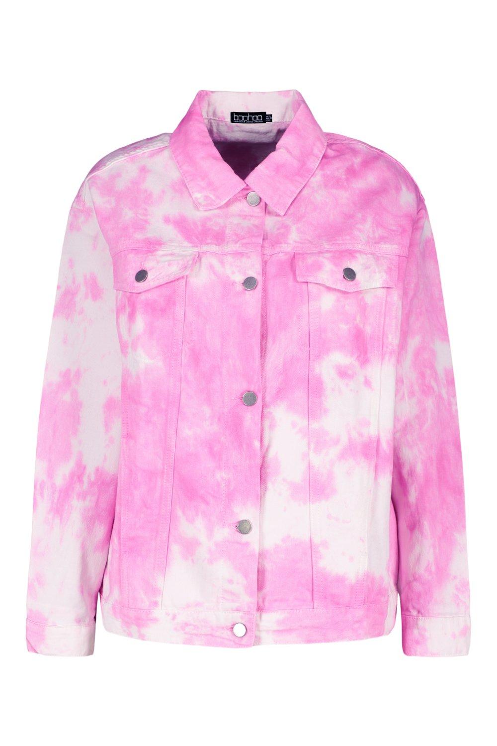 tie dye denim jacket