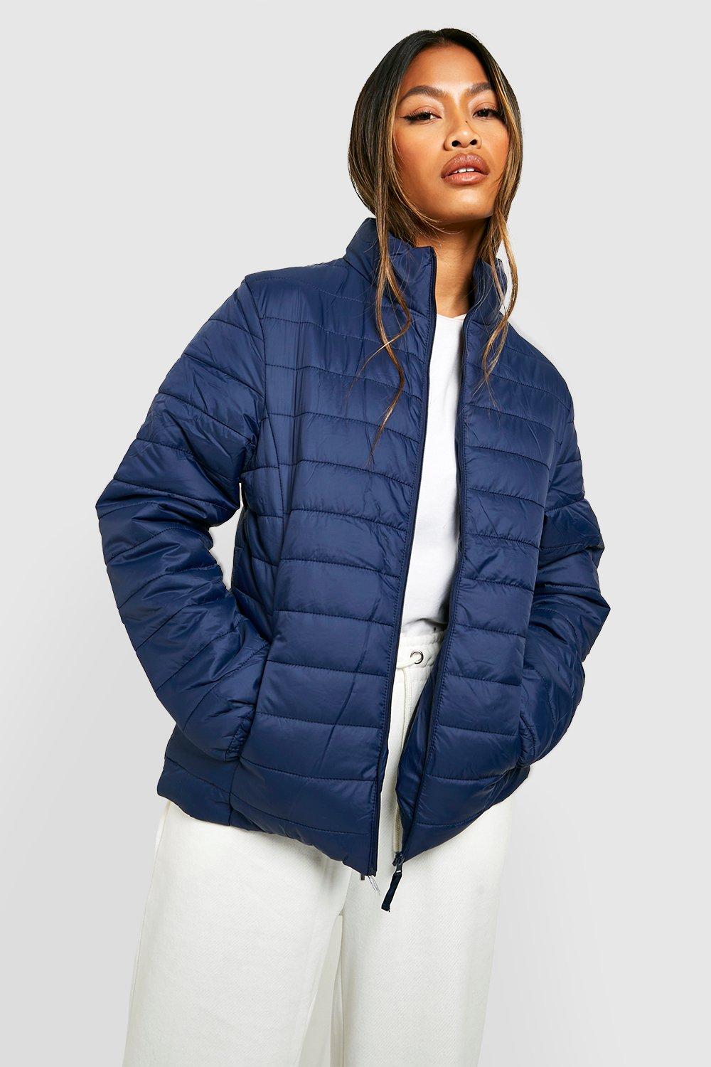 Boohoo funnel neck puffer jacket best sale