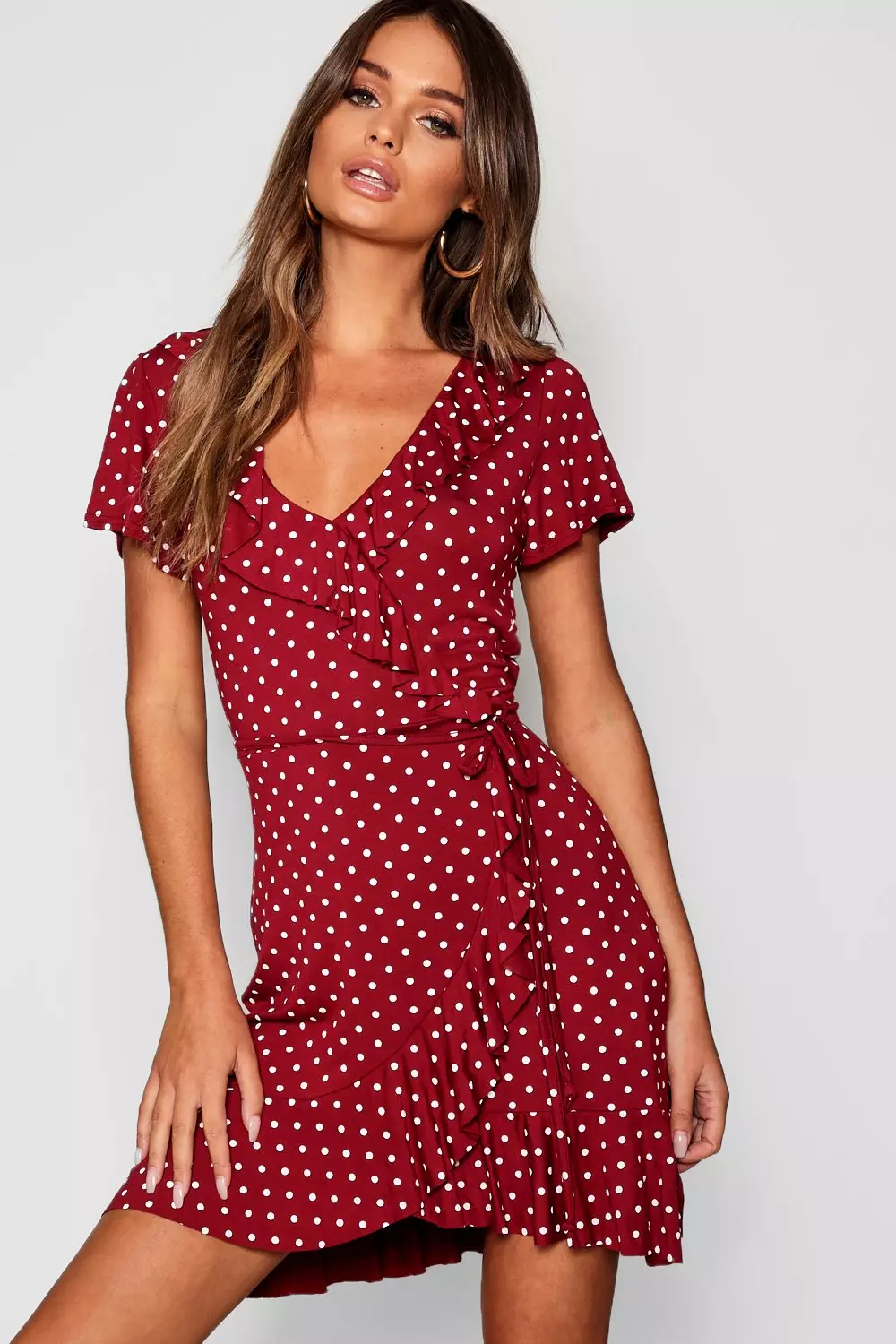 Red spotty best sale tea dress