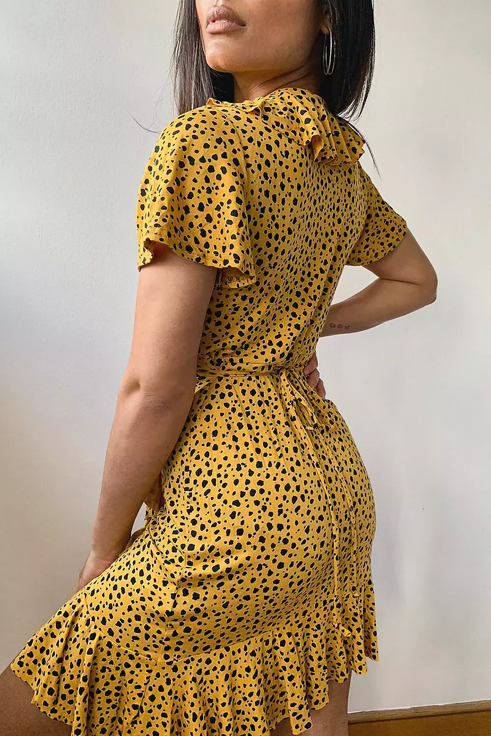 Mustard tea hot sale dress