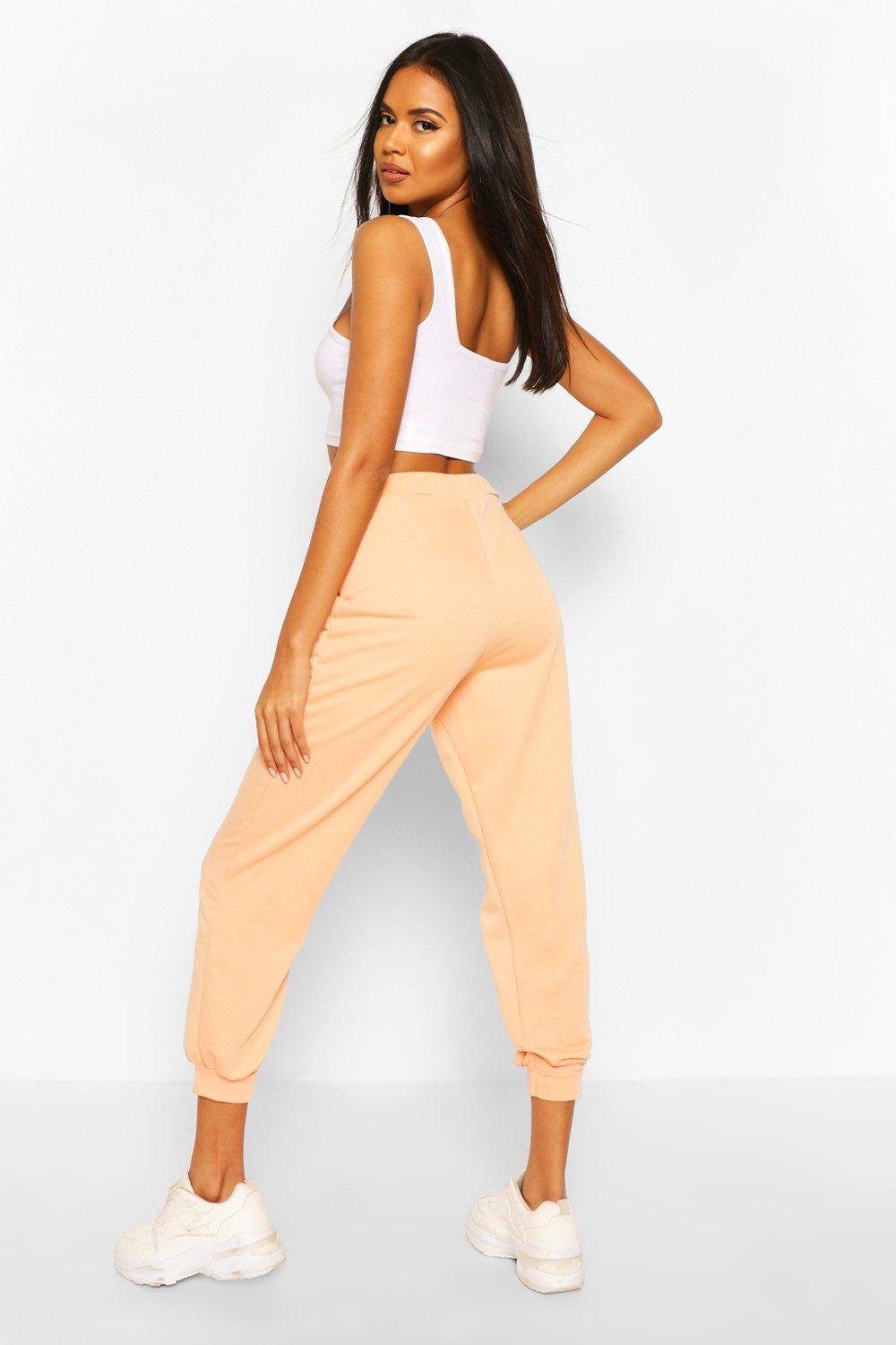 Boohoo cream online joggers