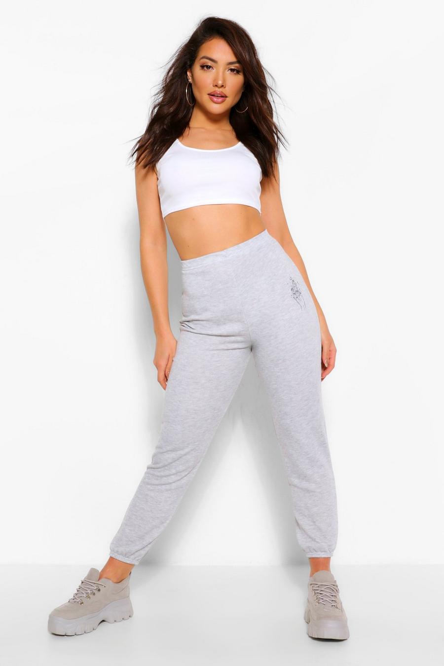 Grey Joggers med tryck image number 1