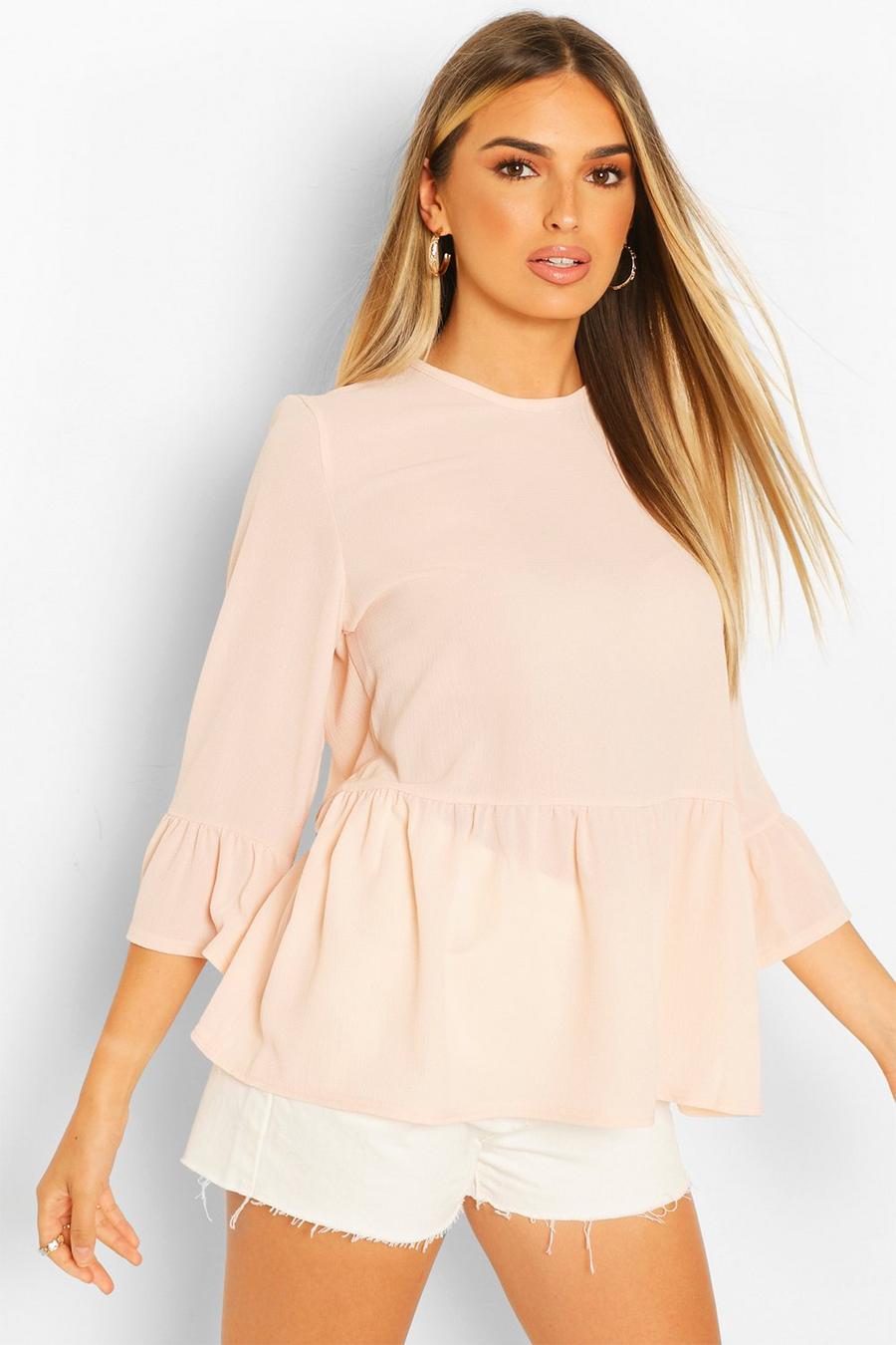 Blush Woven Smock Top image number 1