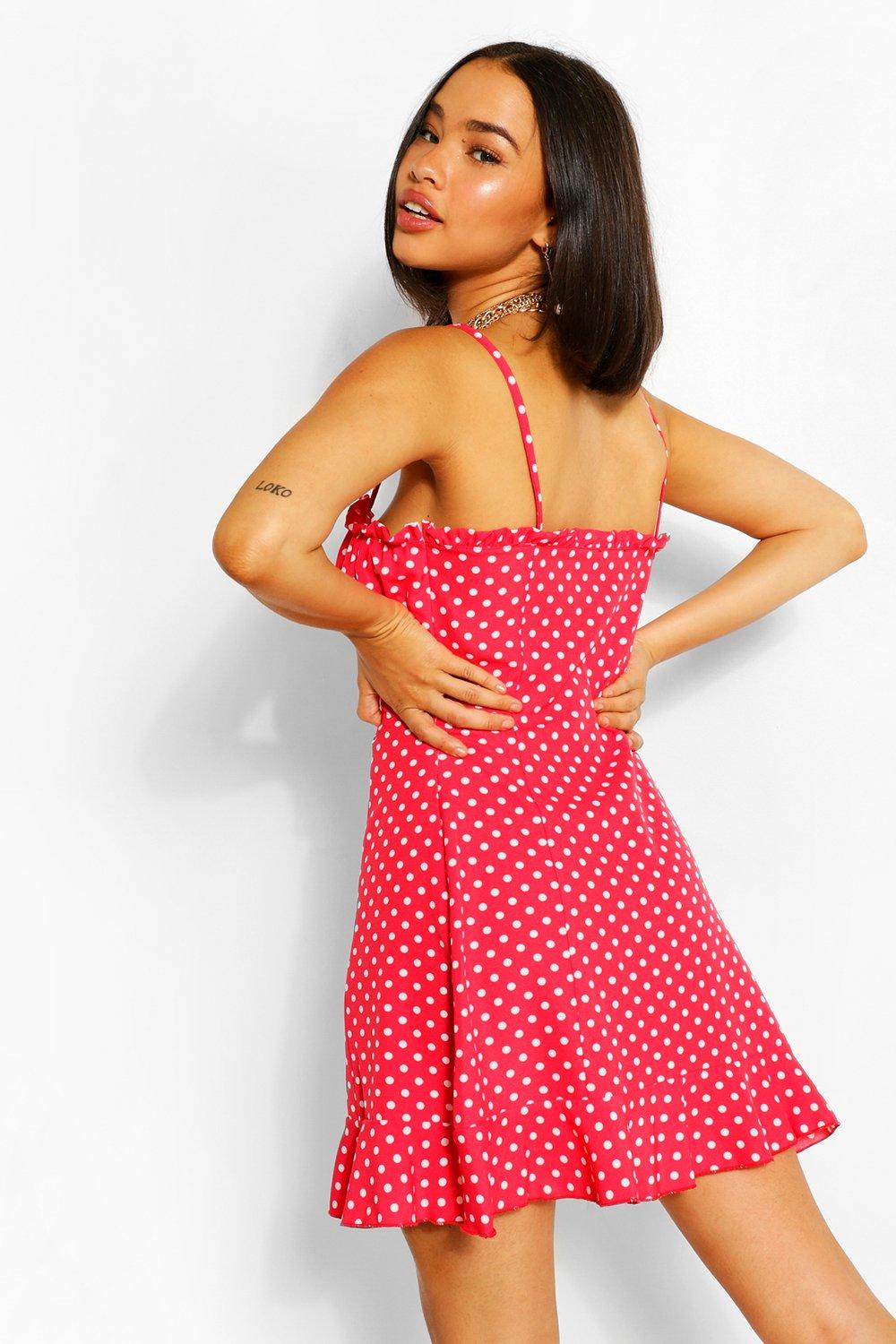 Cami polka dot dress best sale