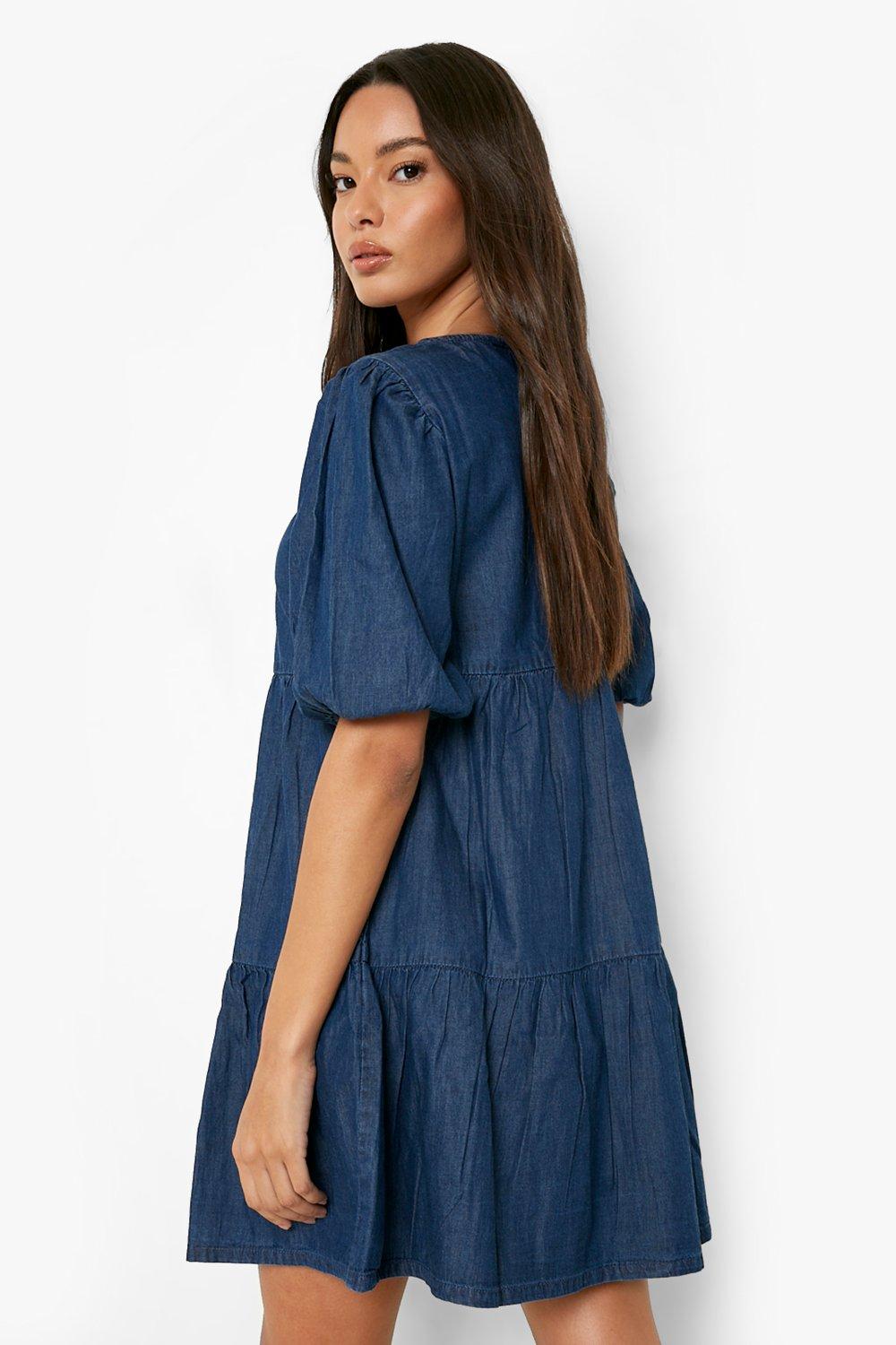 Denim 2024 smock dress