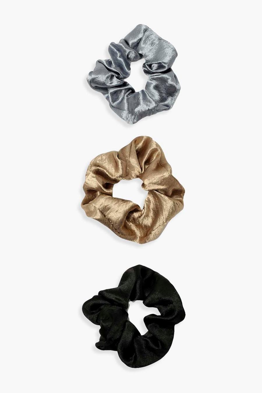 3 Pack Satin Scrunchies image number 1