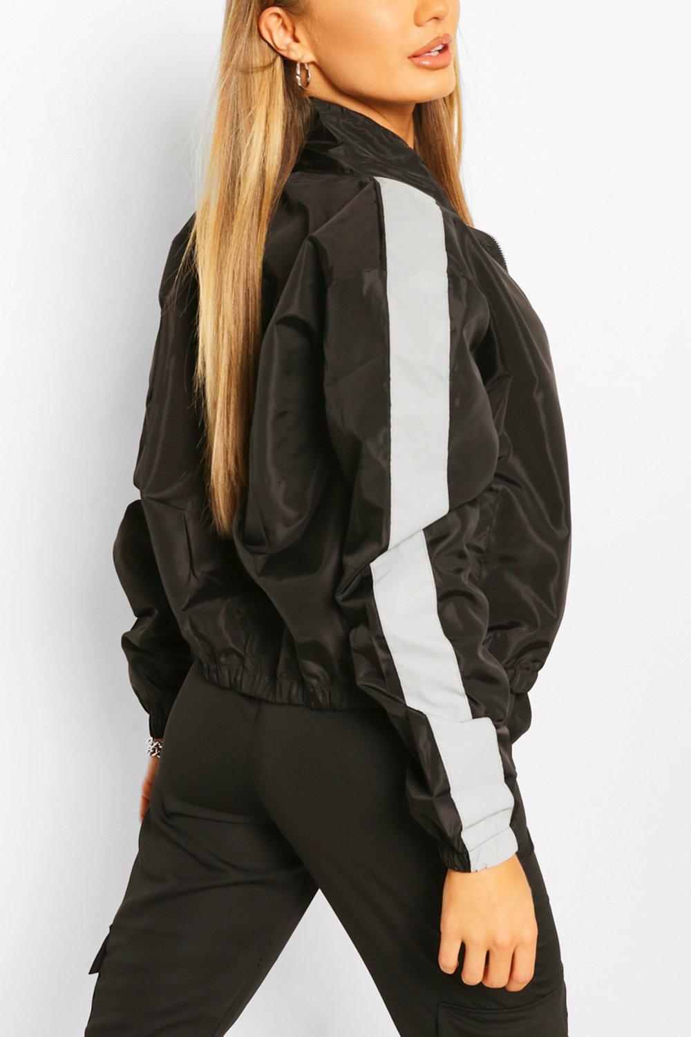 Windbreaker jacket womens on sale boohoo