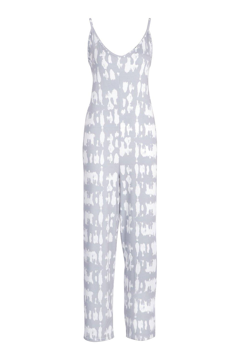 tie dye wide leg jumpsuit