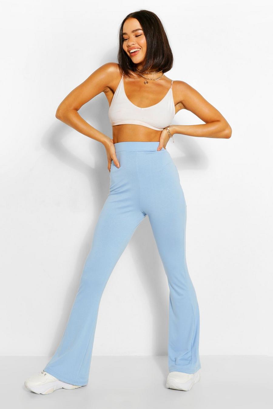 Jersey High Waisted Flares image number 1
