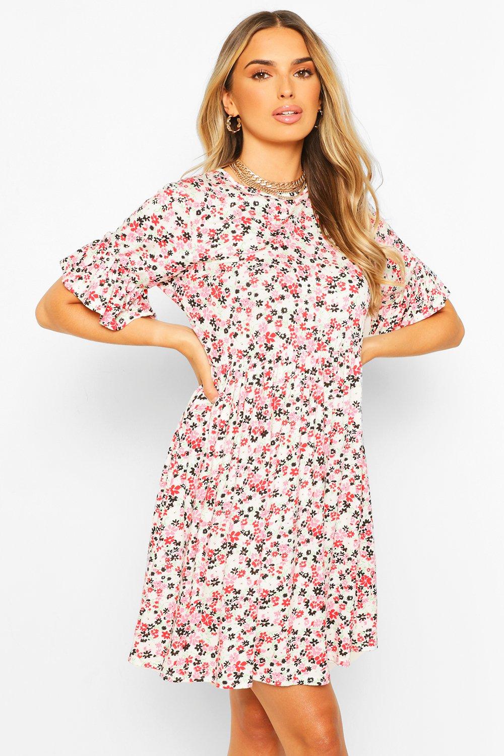 boohoo smock dress