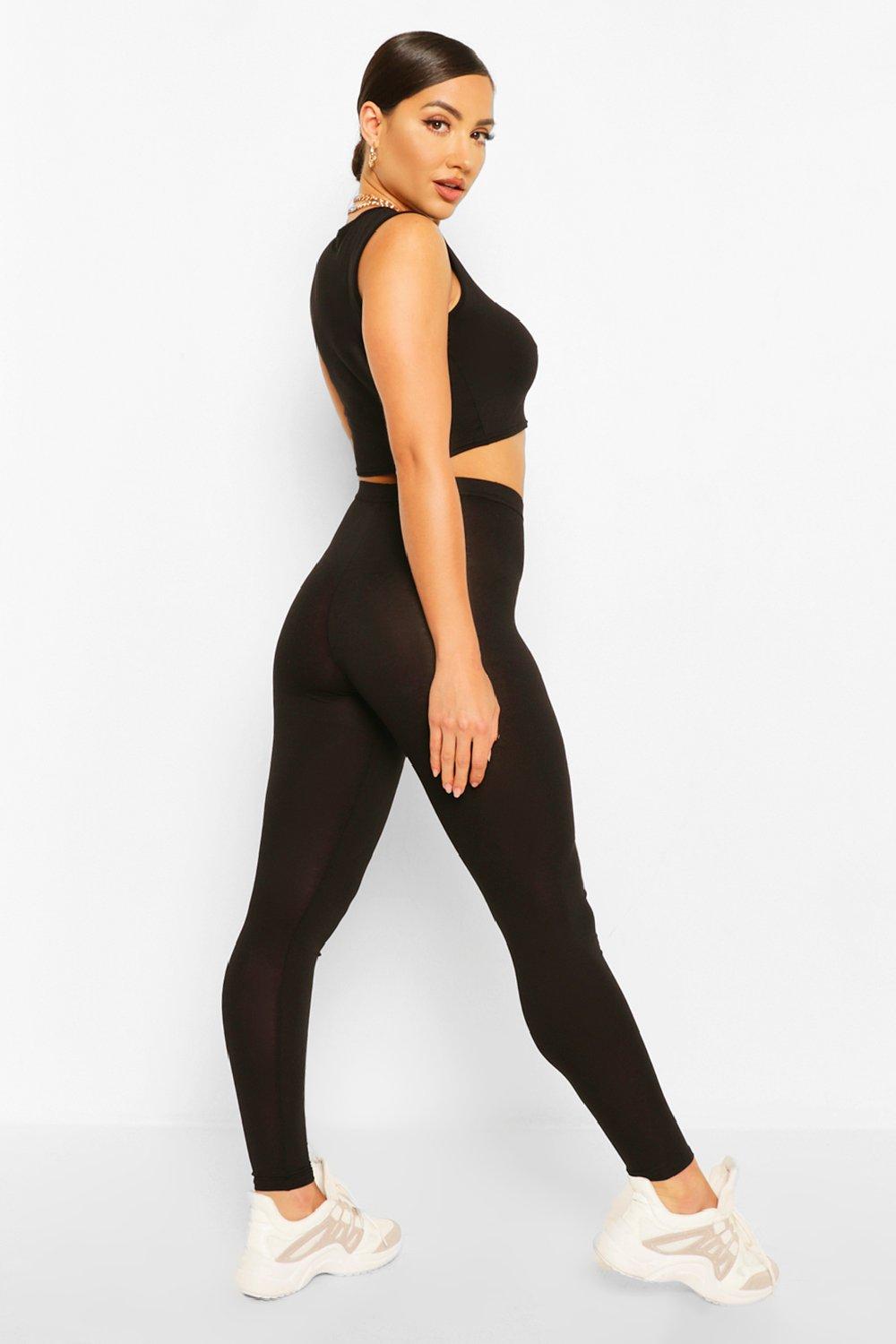 Leggings cortos negro