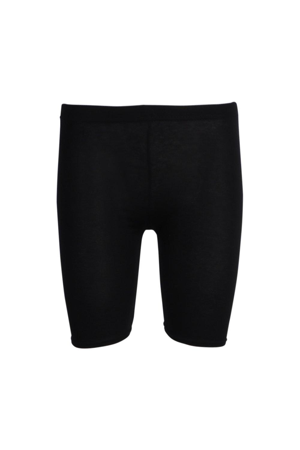 Boohoo Women's Basic Solid Cycling Casual Shorts MC7 Black Size US:10 UK:14 NWT 