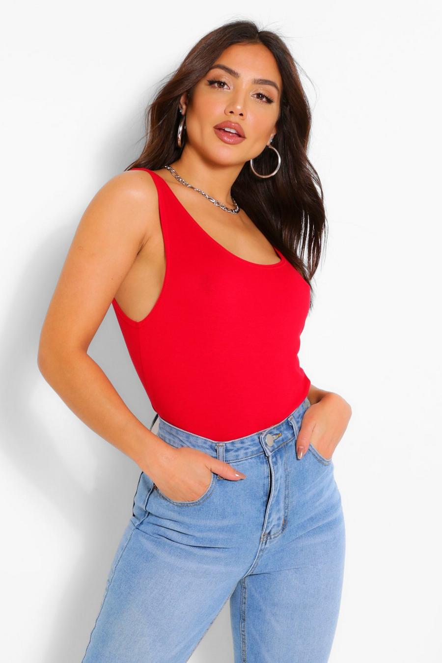Red Basic Tank Top image number 1