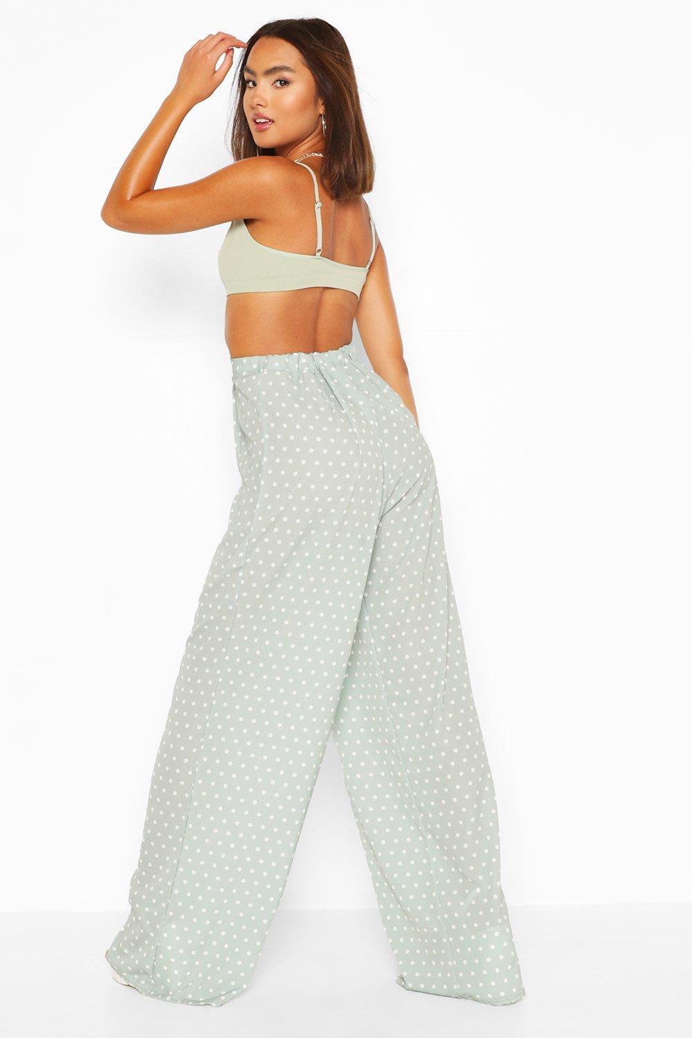 Boohoo polka hot sale dot trousers