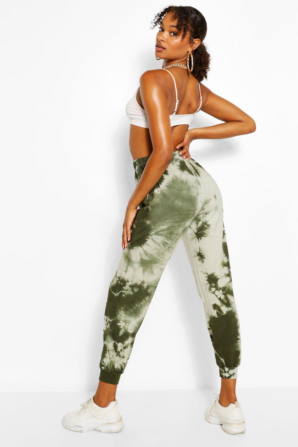 Khaki tie dye joggers hotsell
