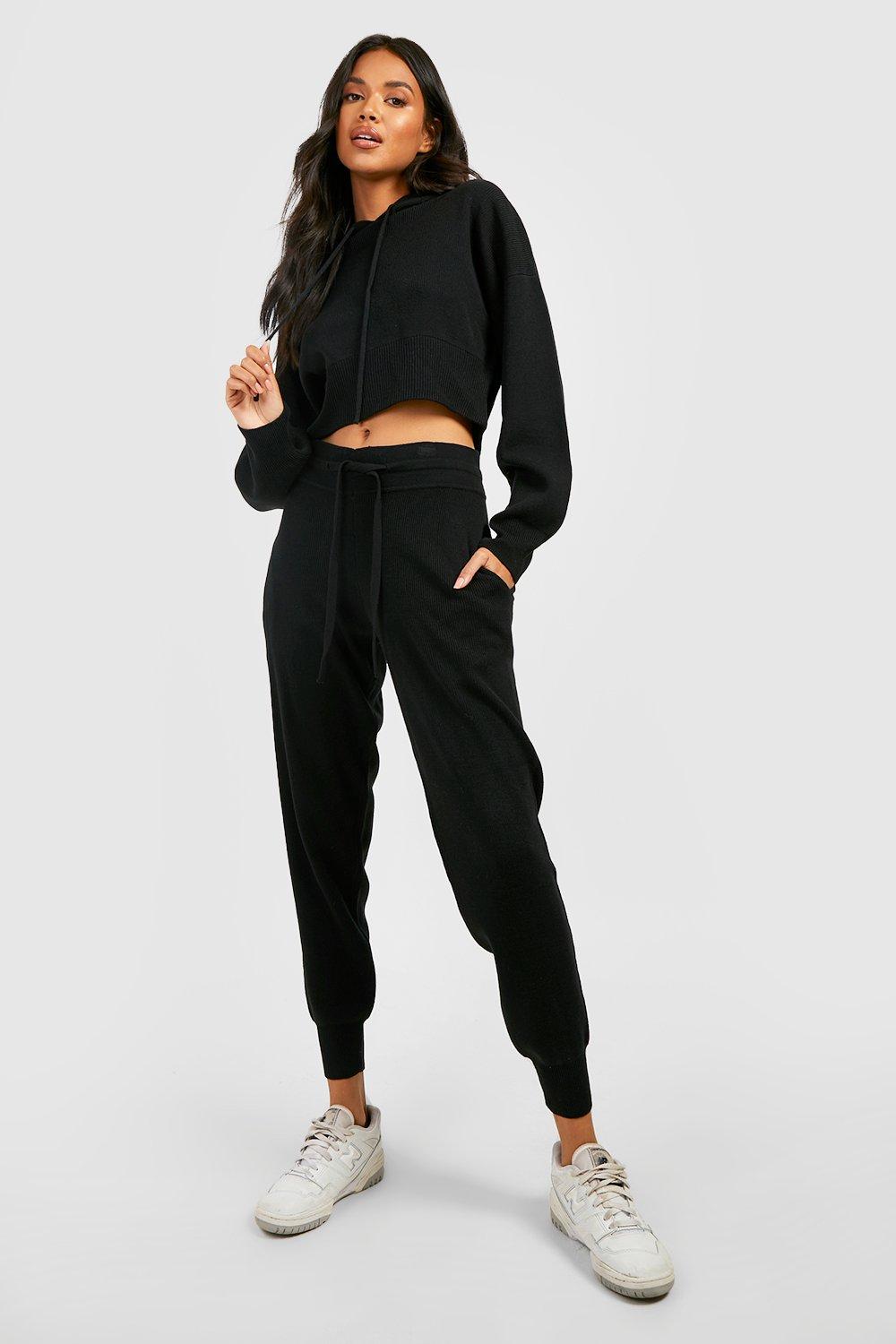 Boohoo sale black tracksuit