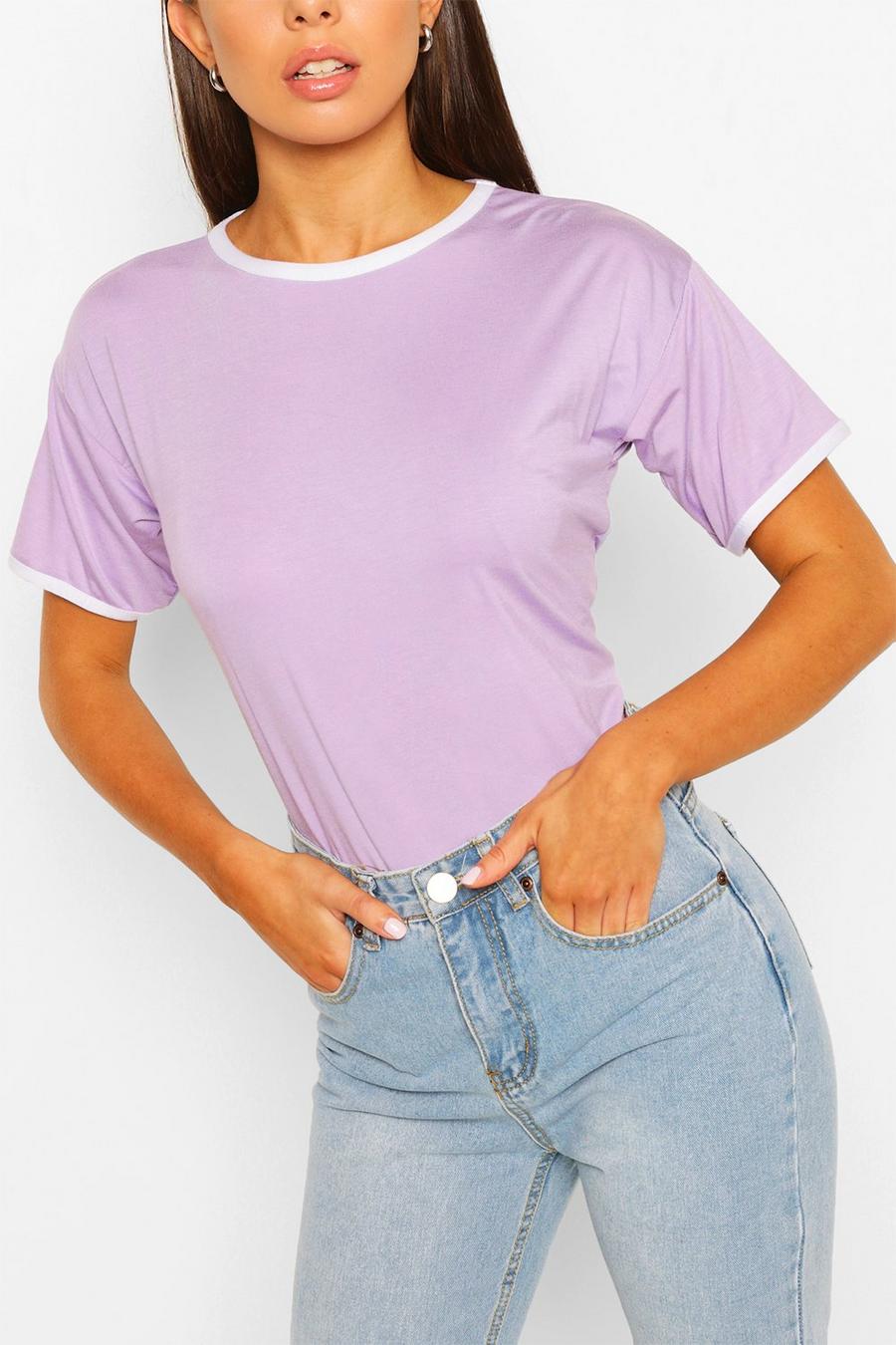 Lilac Ringer T-Shirt image number 1