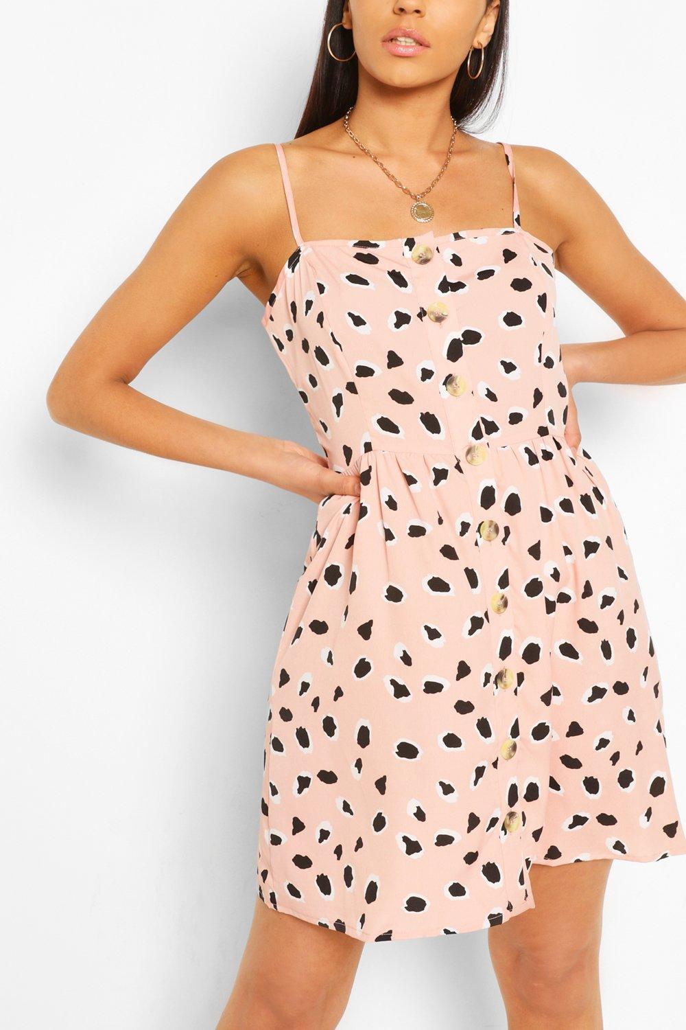 boohoo button down dress