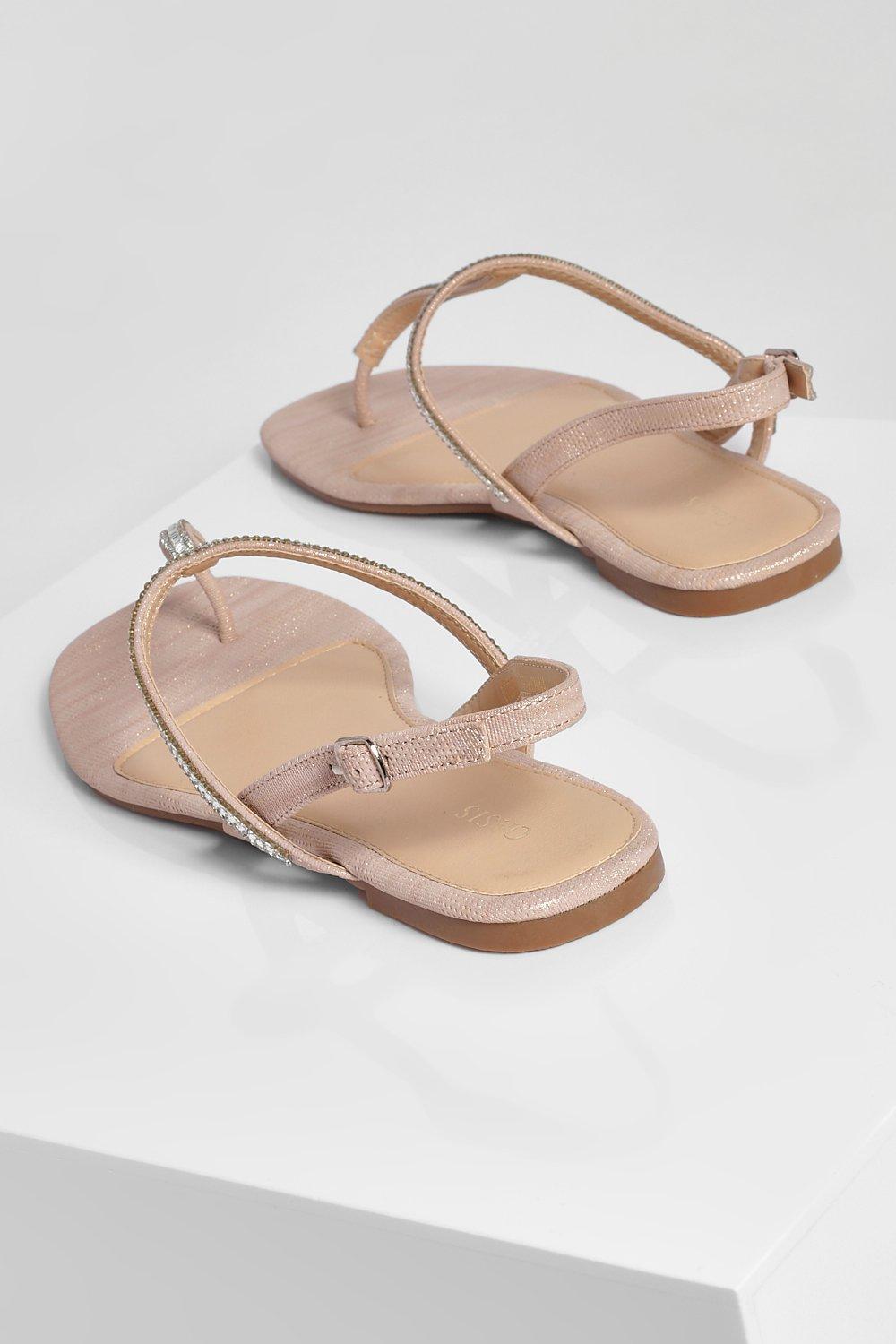 Diamante store thong sandals