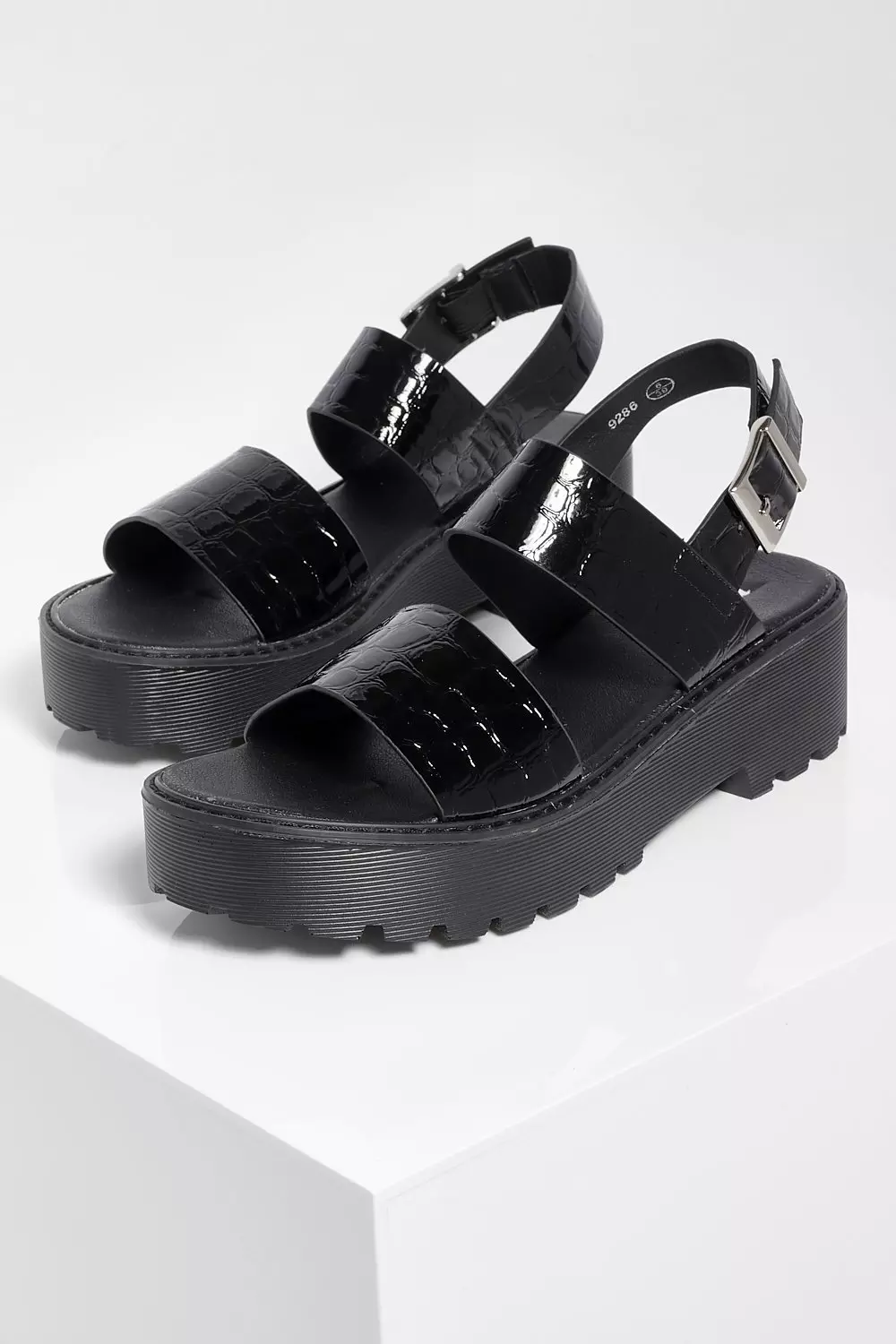 Fadey chunky cheap jelly flat sandals