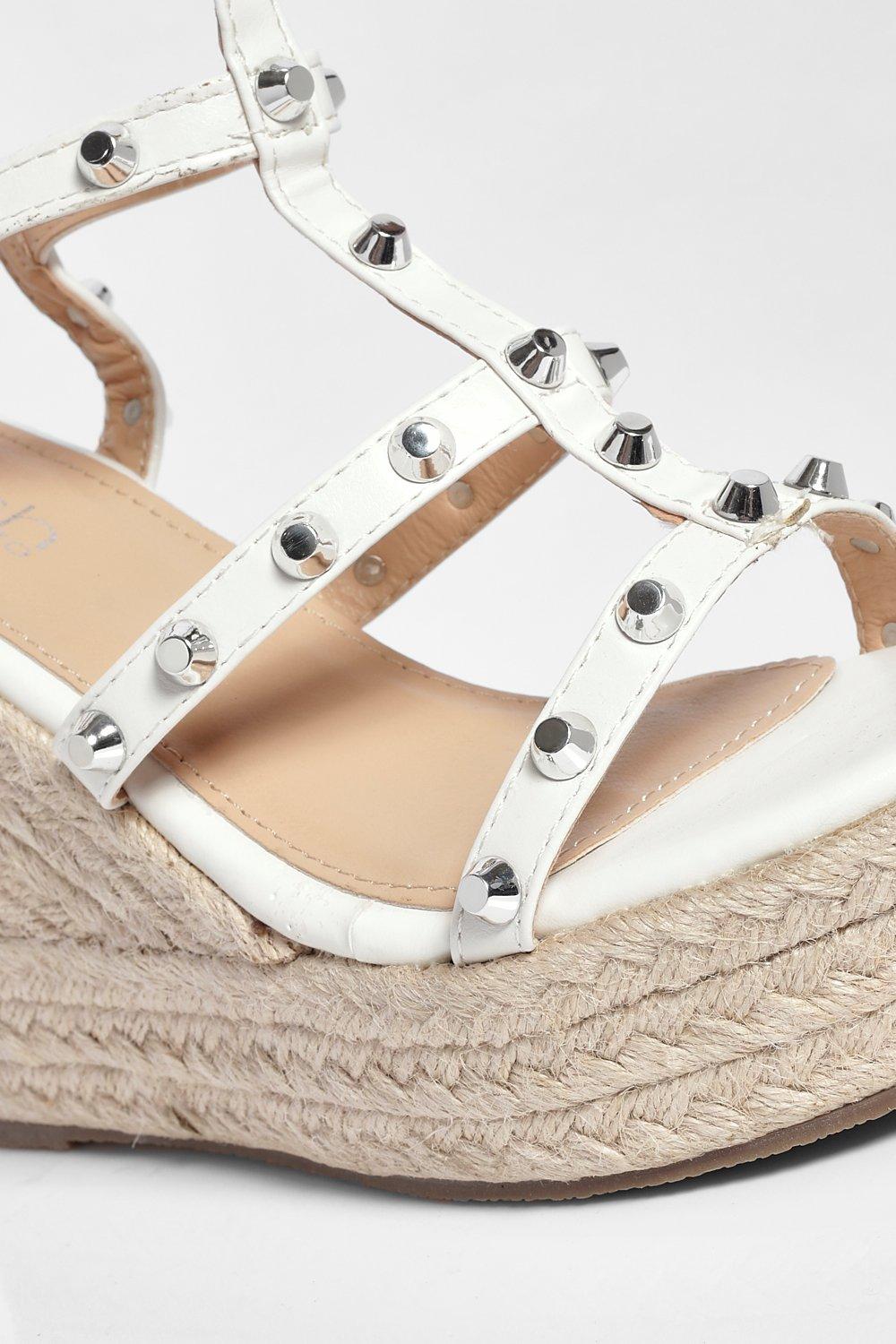 Studded sales espadrille wedges