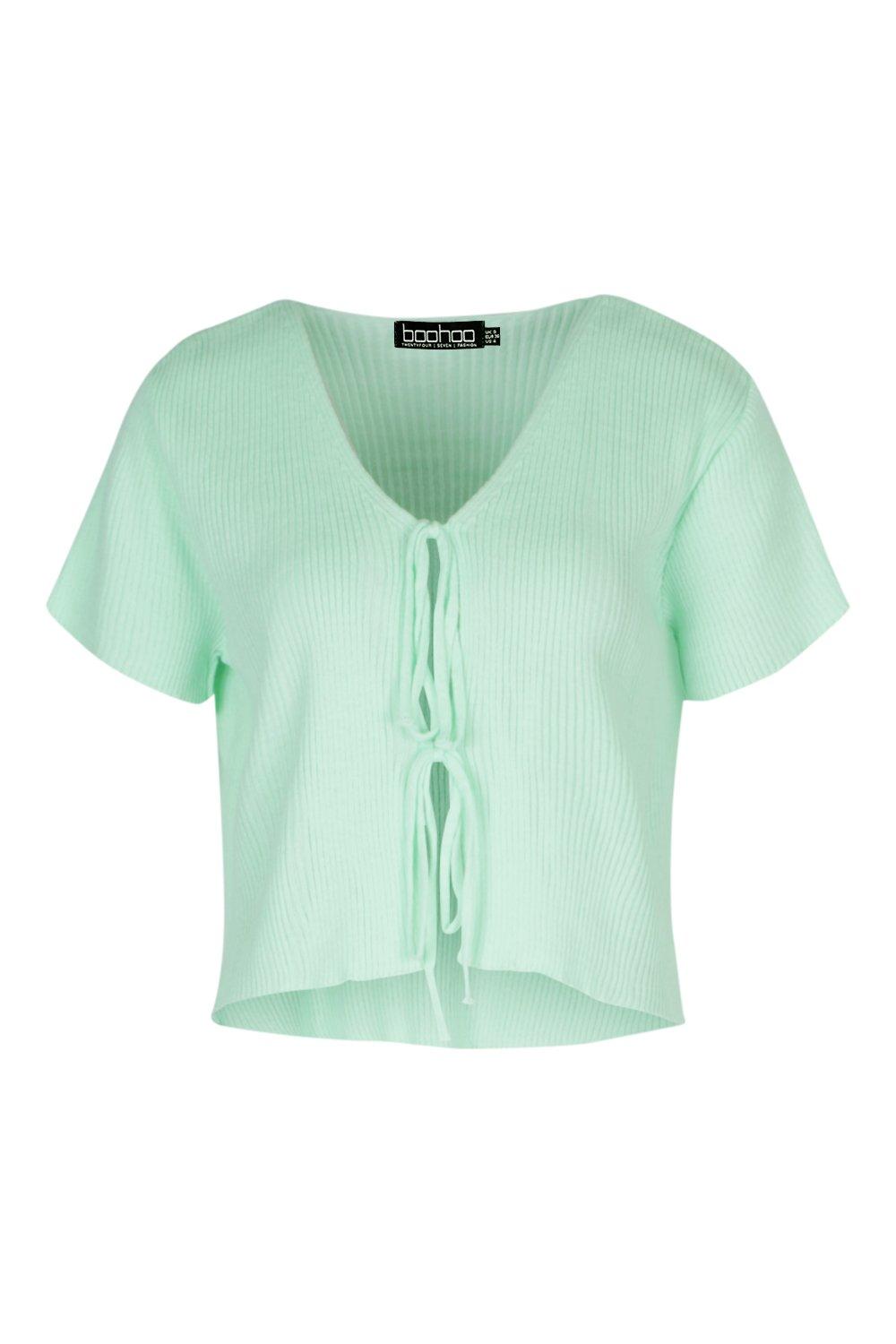 boohoo green cardigan