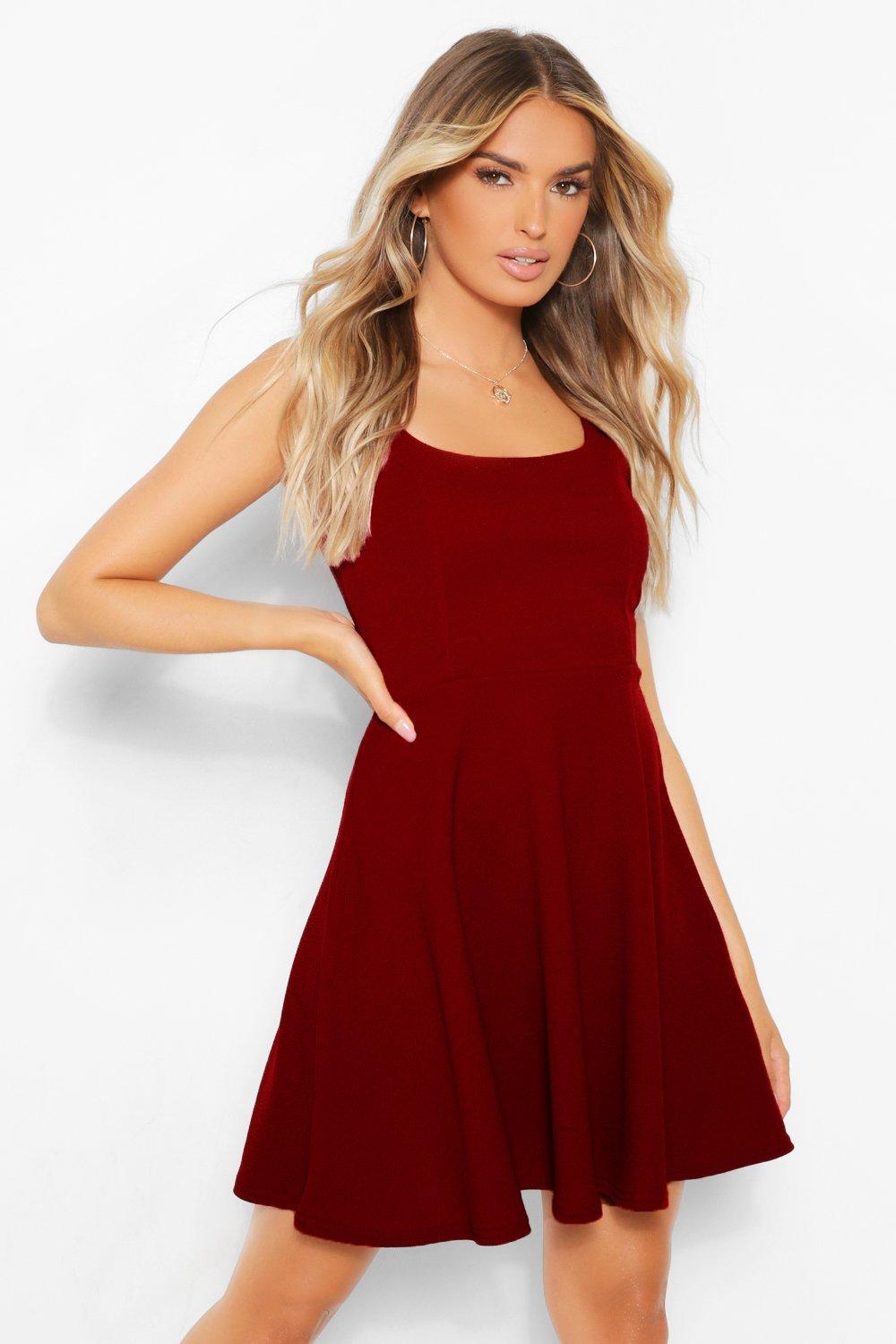 skater red dresses