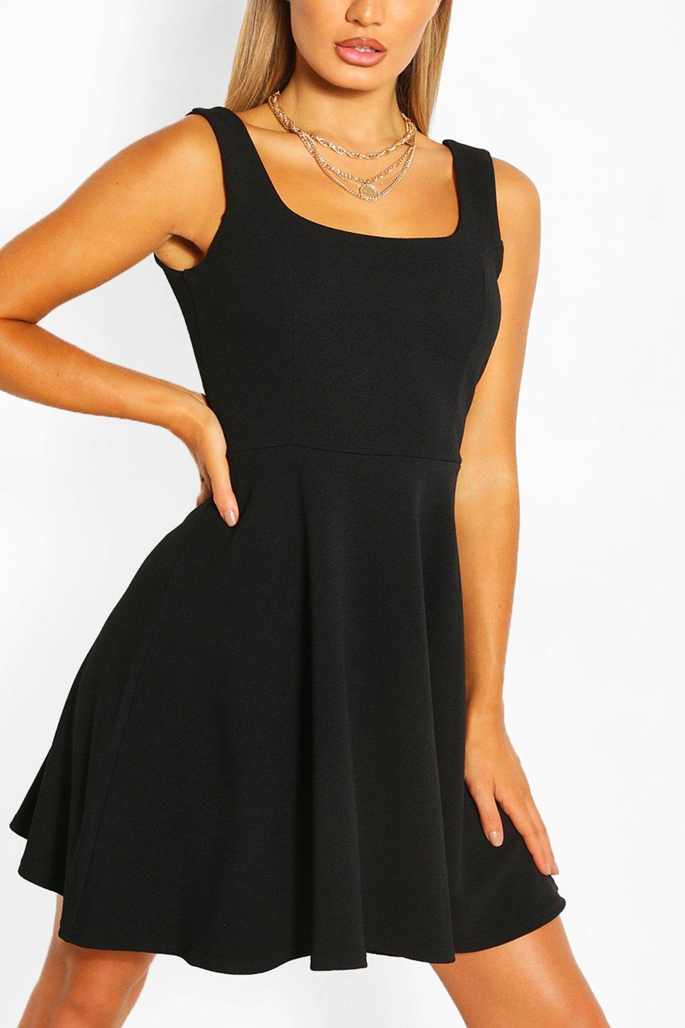 Boohoo black hotsell strappy dress