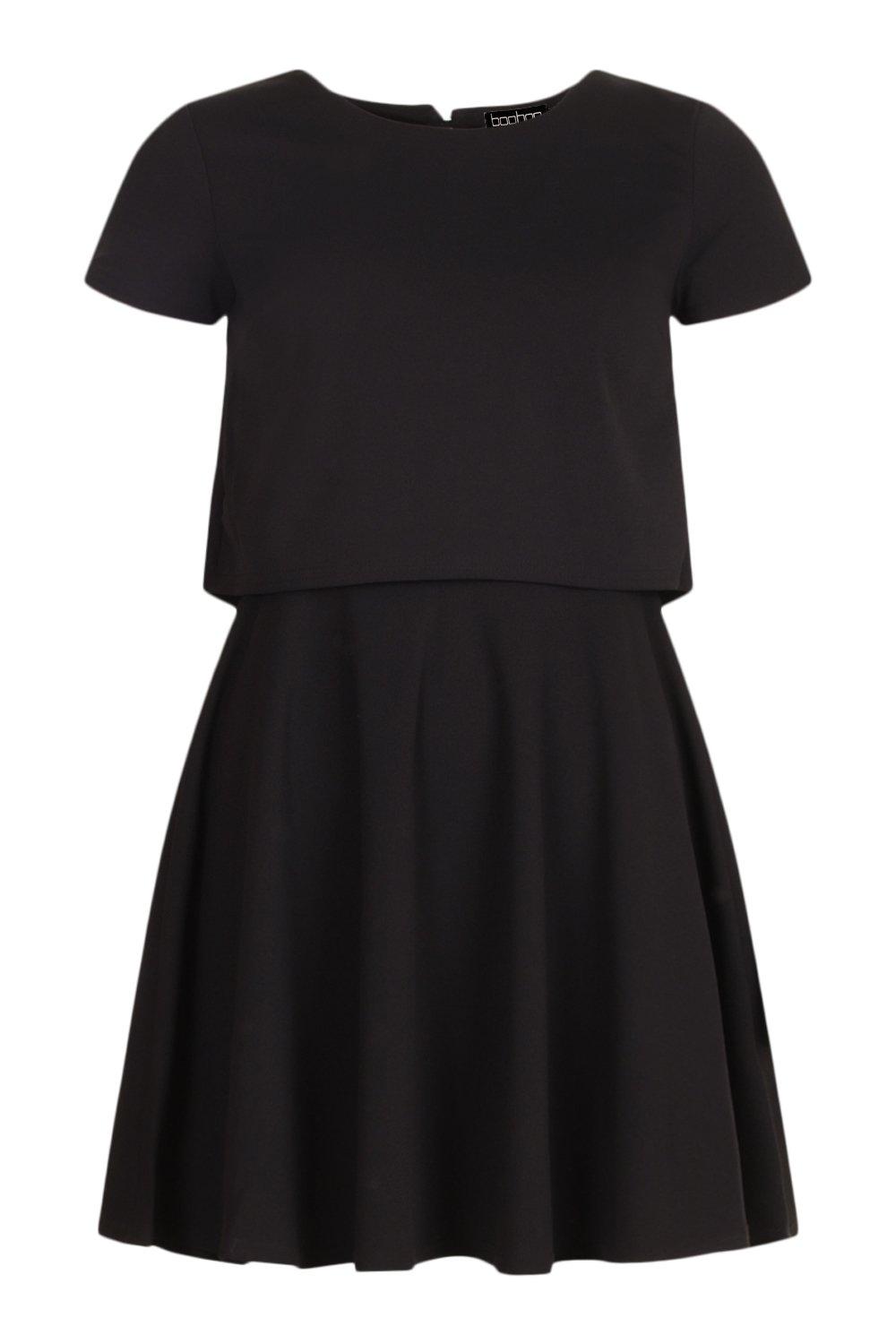 black t shirt skater dress