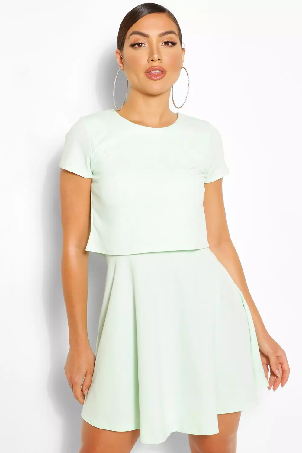 T shirt 2024 skater dress