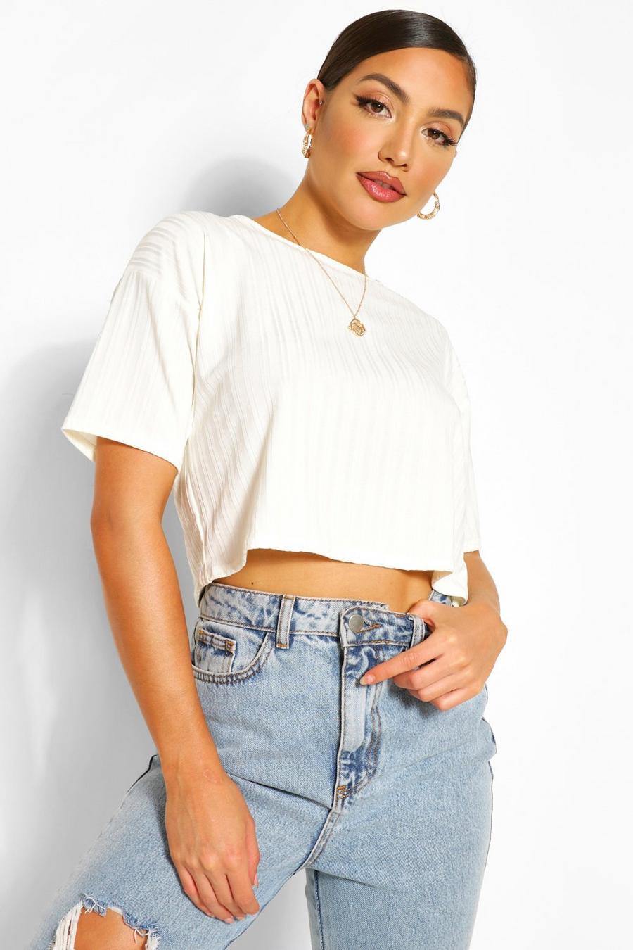 Recycled Rib Crop Top image number 1