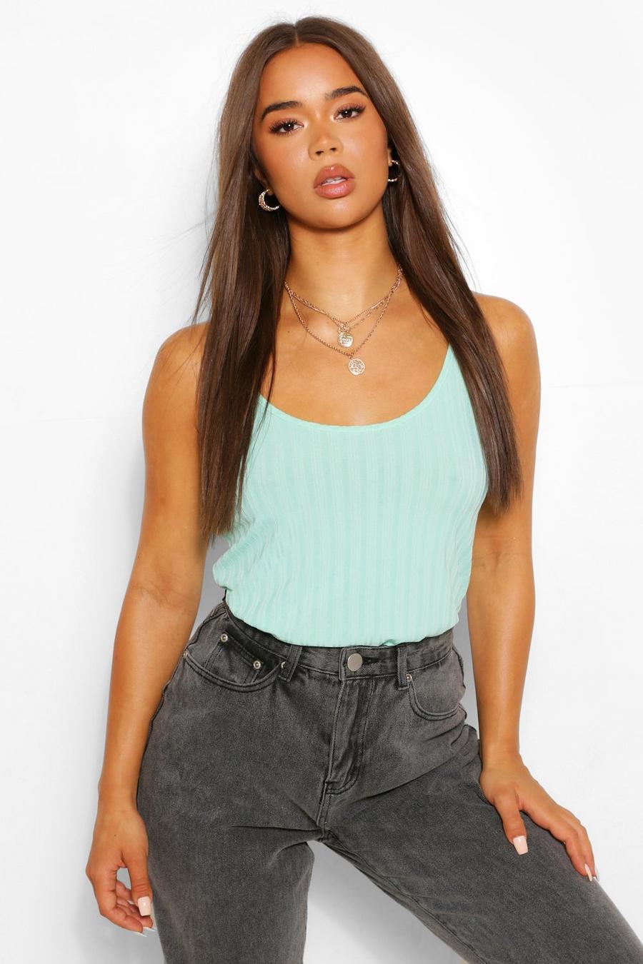 Mint Recycled Rib Cami Top image number 1
